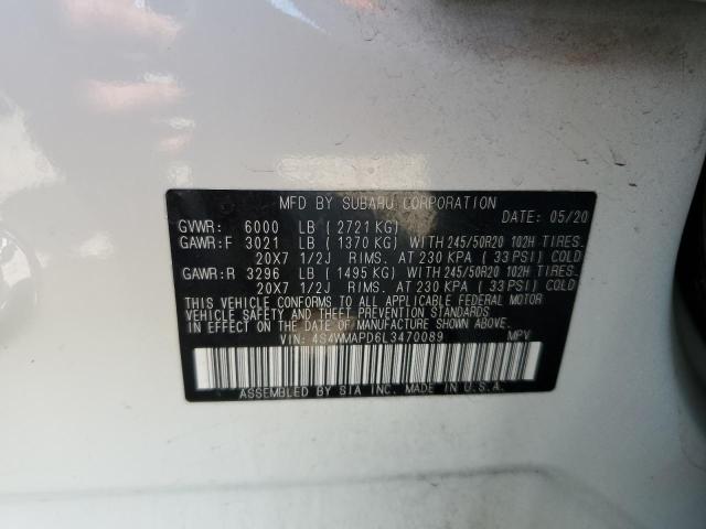 Photo 9 VIN: 4S4WMAPD6L3470089 - SUBARU ASCENT LIM 