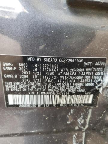 Photo 11 VIN: 4S4WMAPD6L3476698 - SUBARU ASCENT LIM 