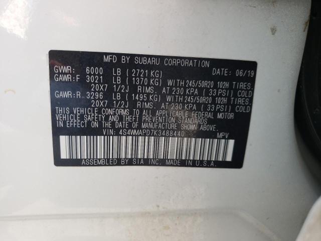 Photo 13 VIN: 4S4WMAPD7K3488440 - SUBARU ASCENT LIM 