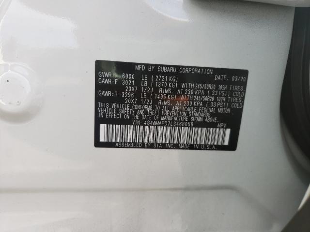 Photo 9 VIN: 4S4WMAPD7L3468058 - SUBARU ASCENT LIM 