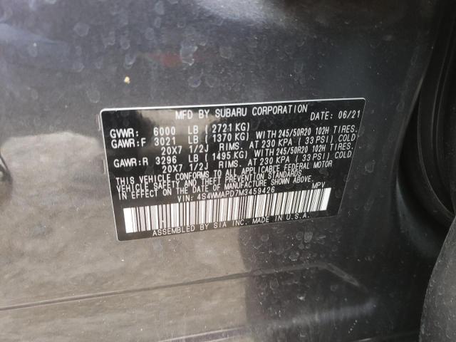 Photo 12 VIN: 4S4WMAPD7M3459426 - SUBARU ASCENT LIM 