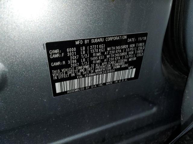 Photo 12 VIN: 4S4WMAPD8K3436864 - SUBARU ASCENT LIM 