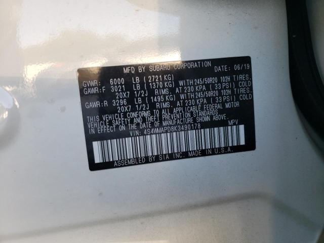 Photo 13 VIN: 4S4WMAPD8K3490178 - SUBARU ASCENT LIM 