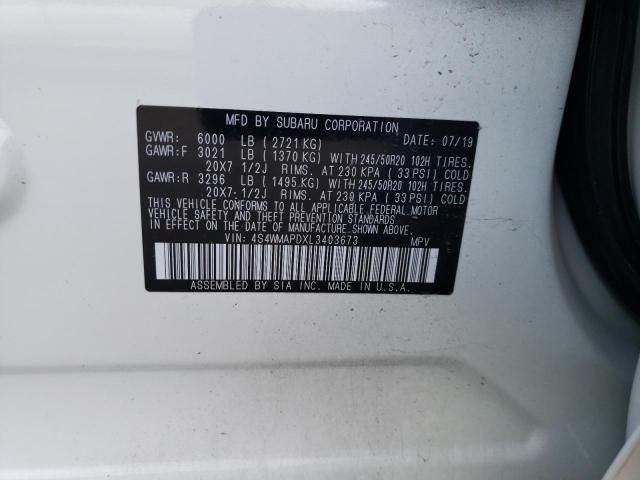 Photo 12 VIN: 4S4WMAPDXL3403673 - SUBARU ASCENT LIM 