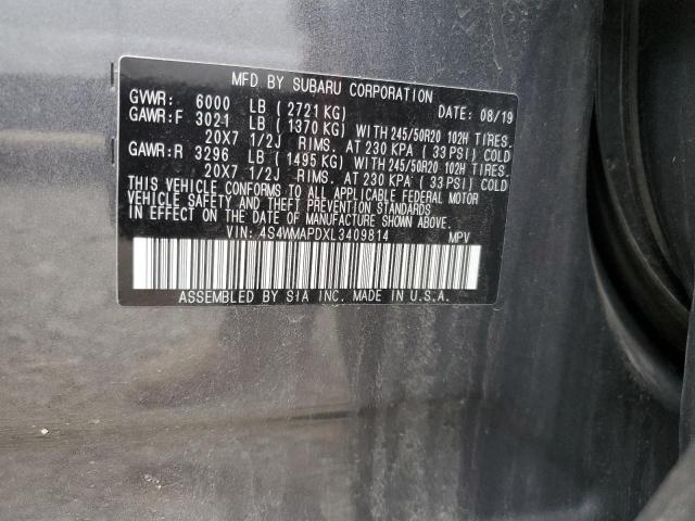 Photo 12 VIN: 4S4WMAPDXL3409814 - SUBARU ASCENT LIM 