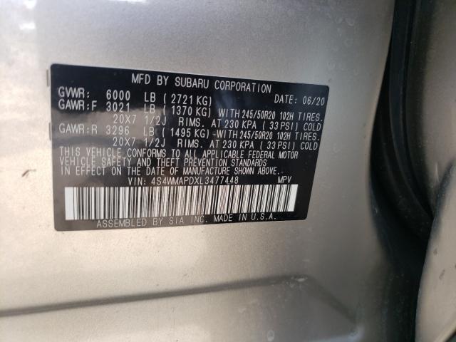 Photo 9 VIN: 4S4WMAPDXL3477448 - SUBARU ASCENT LIM 