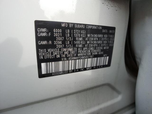 Photo 12 VIN: 4S4WMAPDXM3457167 - SUBARU ASCENT 