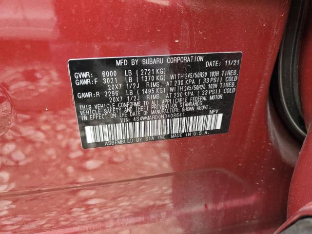 Photo 12 VIN: 4S4WMARD0N3408641 - SUBARU ASCENT TOU 