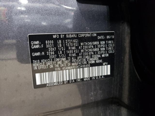 Photo 12 VIN: 4S4WMARD3K3488495 - SUBARU ASCENT TOU 