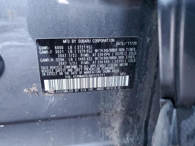 Photo 13 VIN: 4S4WMARD3M3426291 - SUBARU ASCENT 