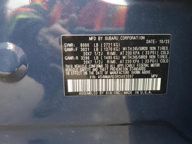 Photo 13 VIN: 4S4WMARD3R3403097 - SUBARU ASCENT LIM 