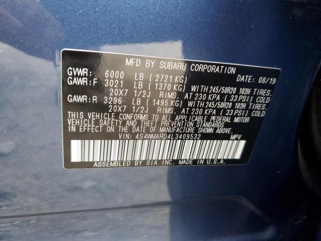 Photo 12 VIN: 4S4WMARD4L3409532 - SUBARU ASCENT TOU 