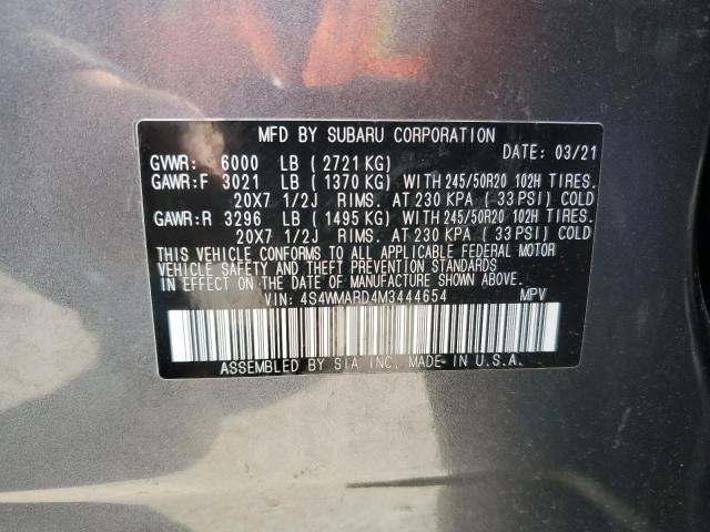 Photo 12 VIN: 4S4WMARD4M3444654 - SUBARU ASCENT TOU 