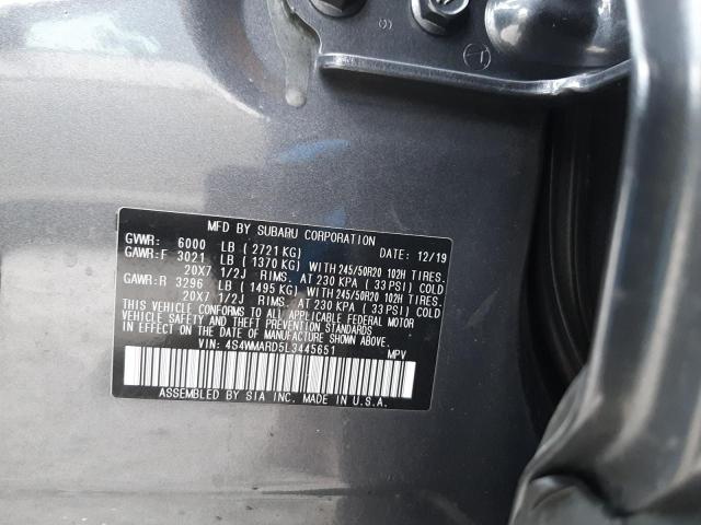 Photo 12 VIN: 4S4WMARD5L3445651 - SUBARU ASCENT TOU 