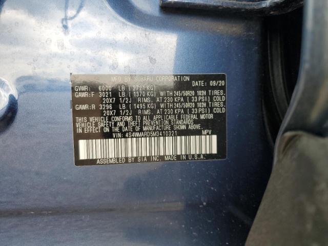 Photo 12 VIN: 4S4WMARD5M3410321 - SUBARU ASCENT TOU 