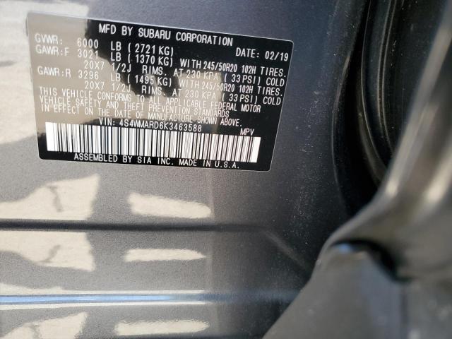 Photo 12 VIN: 4S4WMARD6K3463588 - SUBARU ASCENT 