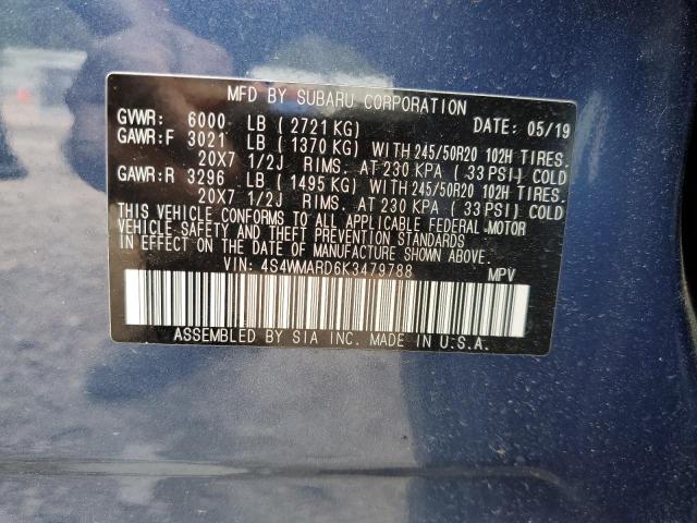 Photo 9 VIN: 4S4WMARD6K3479788 - SUBARU ASCENT TOU 