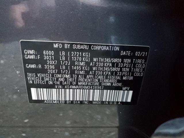 Photo 11 VIN: 4S4WMARD6M3438967 - SUBARU ASCENT TOU 