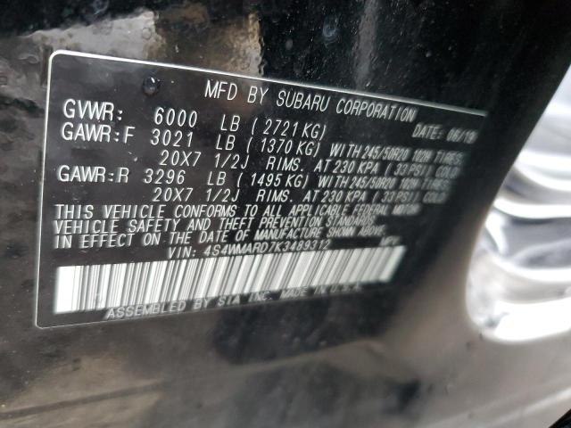 Photo 12 VIN: 4S4WMARD7K3489312 - SUBARU ASCENT 