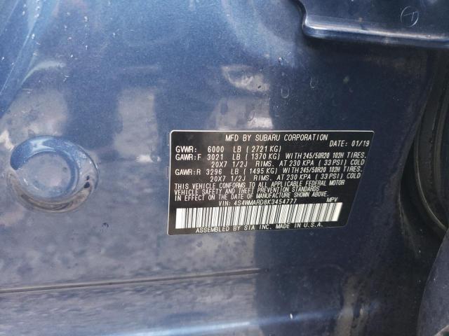 Photo 11 VIN: 4S4WMARD8K3454777 - SUBARU ASCENT 