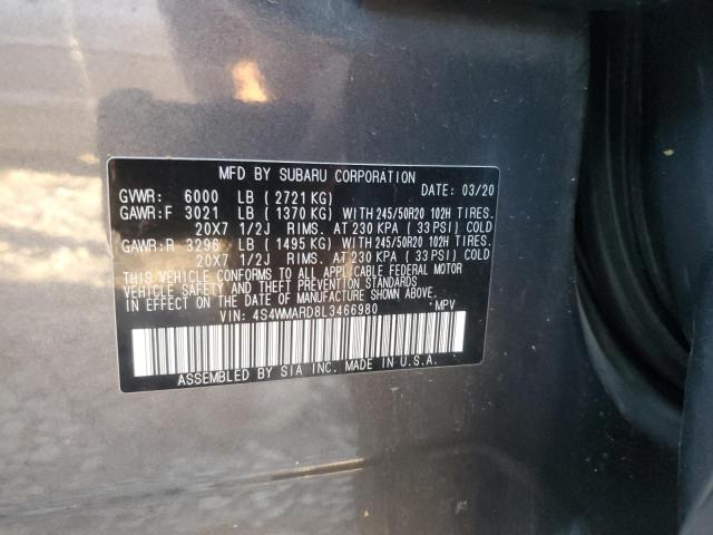 Photo 11 VIN: 4S4WMARD8L3466980 - SUBARU ASCENT 