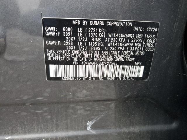 Photo 12 VIN: 4S4WMARD8M3427565 - SUBARU ASCENT TOU 