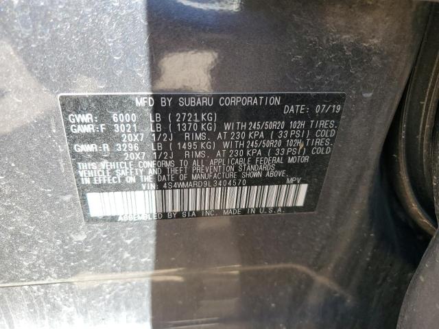 Photo 12 VIN: 4S4WMARD9L3404570 - SUBARU ASCENT 