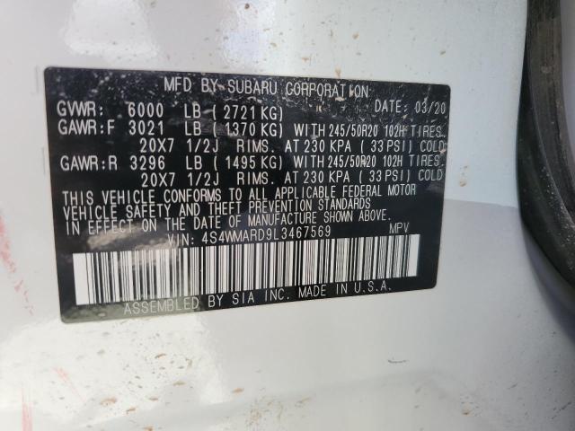 Photo 13 VIN: 4S4WMARD9L3467569 - SUBARU ASCENT TOU 