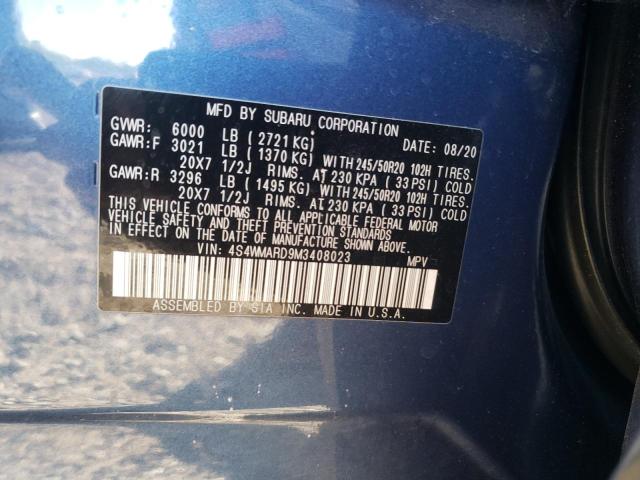 Photo 9 VIN: 4S4WMARD9M3408023 - SUBARU ASCENT TOU 