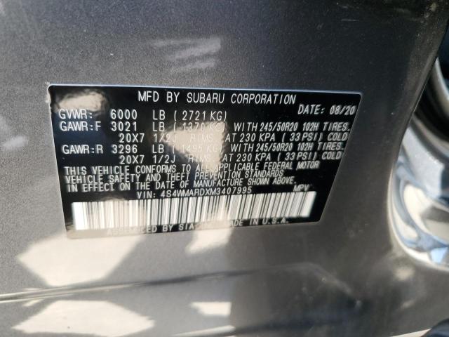 Photo 12 VIN: 4S4WMARDXM3407995 - SUBARU ASCENT 