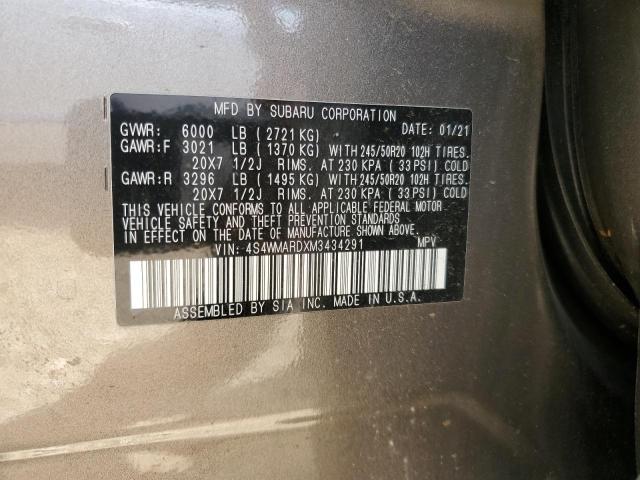 Photo 13 VIN: 4S4WMARDXM3434291 - SUBARU ASCENT TOU 