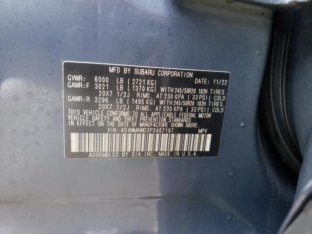 Photo 12 VIN: 4S4WMAWD3P3407197 - SUBARU ASCENT 