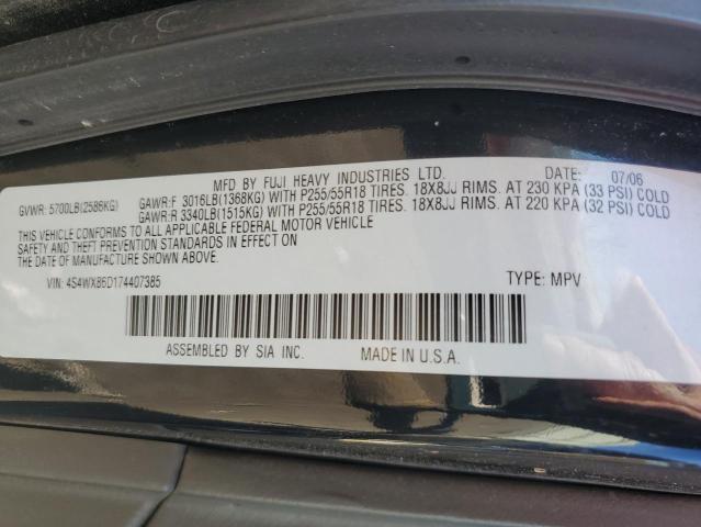 Photo 13 VIN: 4S4WX86D174407385 - SUBARU TRIBECA 