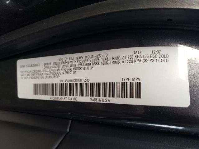 Photo 13 VIN: 4S4WX90D784415345 - SUBARU TRIBECA 