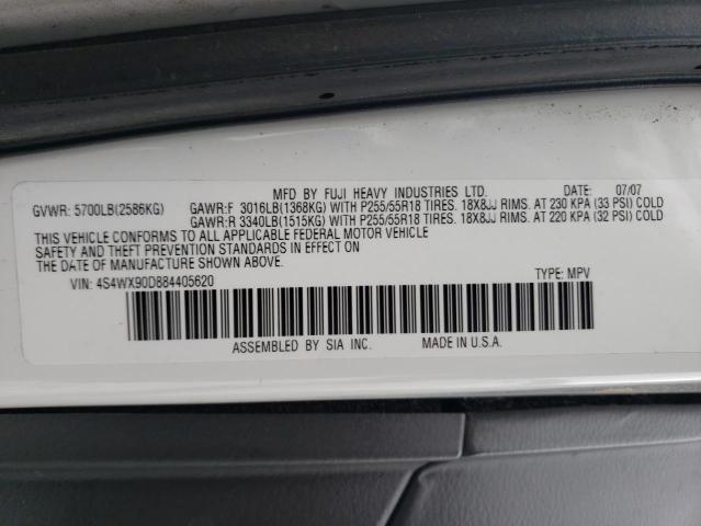 Photo 12 VIN: 4S4WX90D884405620 - SUBARU TRIBECA 