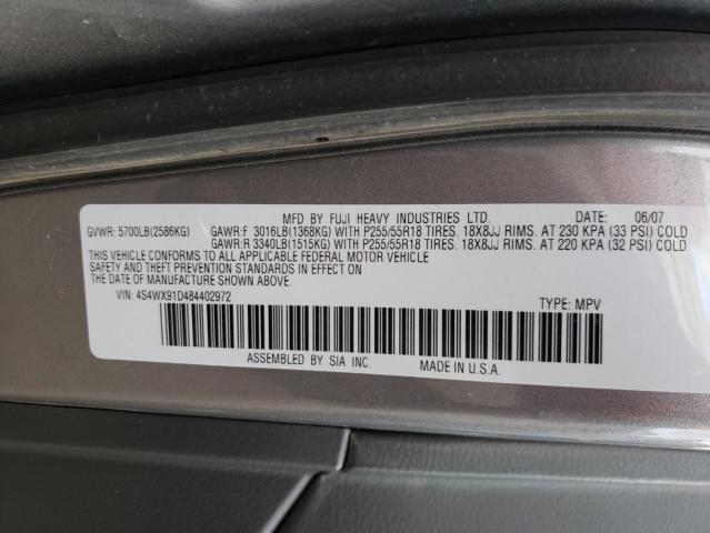 Photo 12 VIN: 4S4WX91D484402972 - SUBARU TRIBECA 