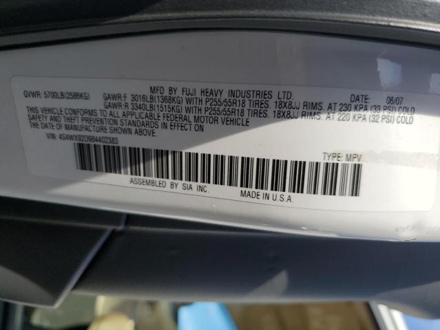 Photo 11 VIN: 4S4WX92D984402383 - SUBARU TRIBECA 