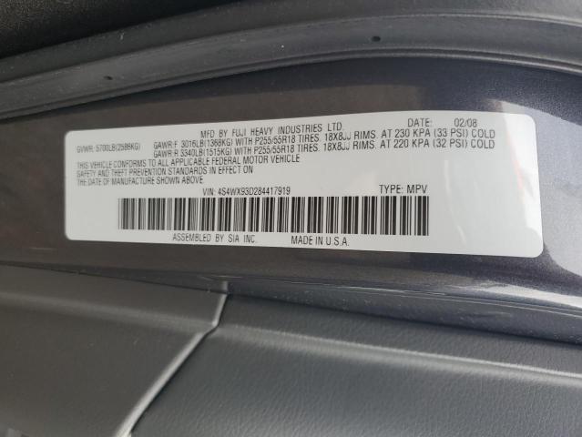 Photo 12 VIN: 4S4WX93D284417919 - SUBARU TRIBECA LI 