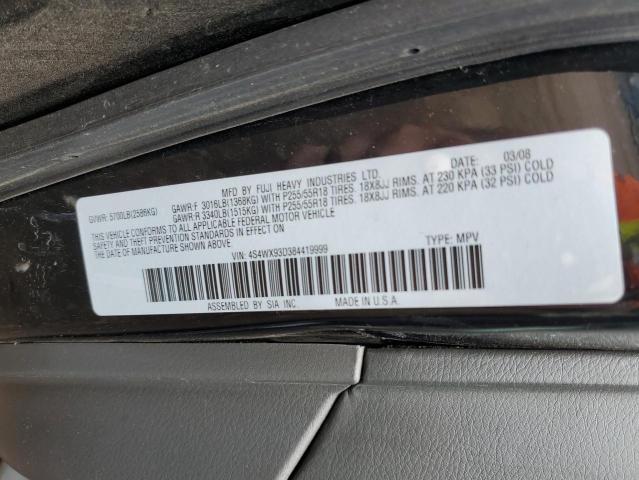 Photo 12 VIN: 4S4WX93D384419999 - SUBARU TRIBECA LI 