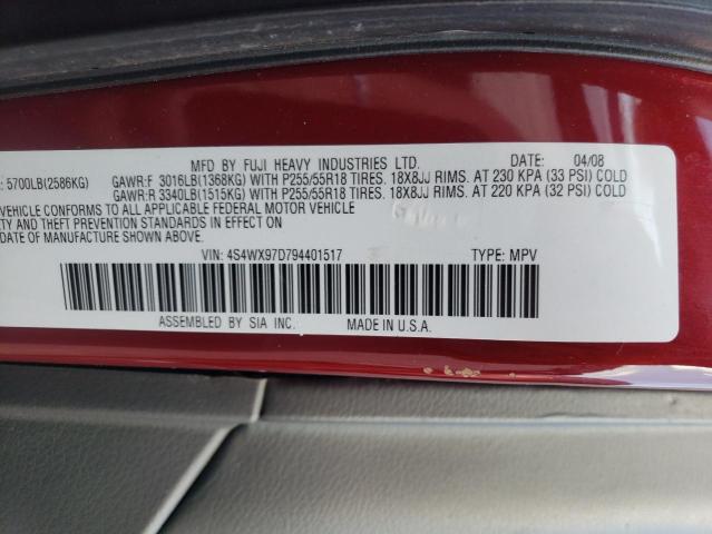 Photo 11 VIN: 4S4WX97D794401517 - SUBARU TRIBECA 