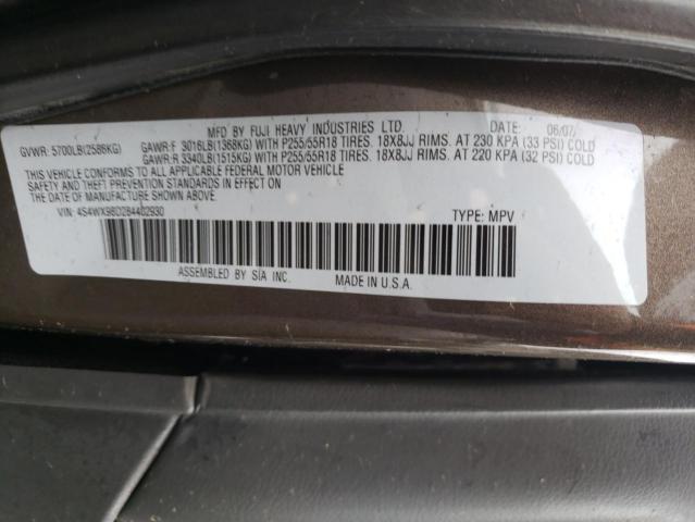 Photo 12 VIN: 4S4WX98D284402930 - SUBARU TRIBECA LI 