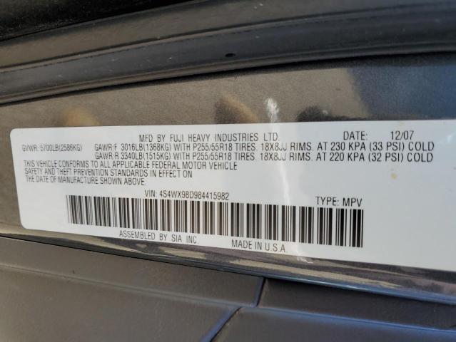 Photo 12 VIN: 4S4WX98D984415982 - SUBARU TRIBECA 