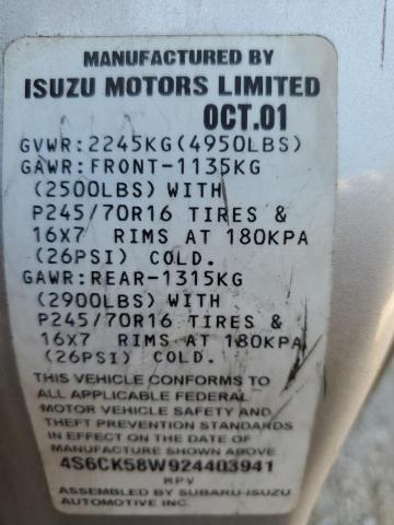 Photo 12 VIN: 4S6CK58W924403941 - HONDA PASSPORT 