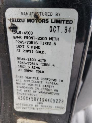 Photo 11 VIN: 4S6CY58V4S4405229 - HONDA PASSPORT 