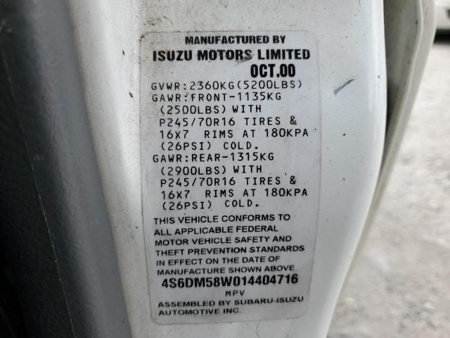 Photo 13 VIN: 4S6DM58W014404716 - HONDA PASSPORT E 