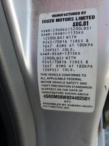 Photo 11 VIN: 4S6DM58W024402501 - HONDA PASSPORT 