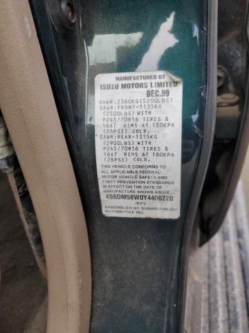 Photo 11 VIN: 4S6DM58W0Y4406220 - HONDA PASSPORT E 