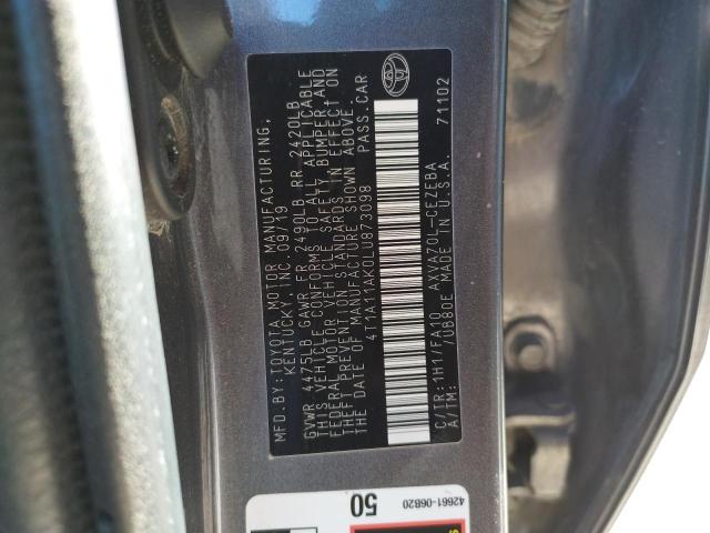 Photo 12 VIN: 4T1A11AK0LU873098 - TOYOTA CAMRY L 