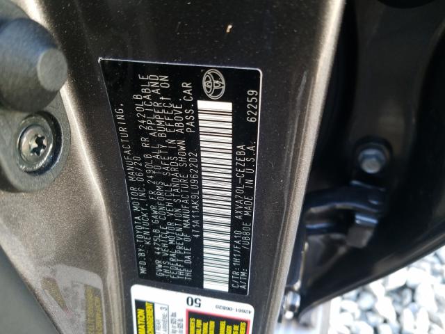 Photo 9 VIN: 4T1A11AK9LU962202 - TOYOTA CAMRY L 