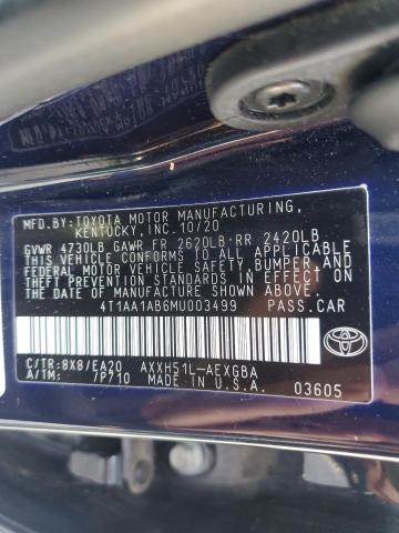 Photo 11 VIN: 4T1AA1AB6MU003499 - TOYOTA AVALON XLE 